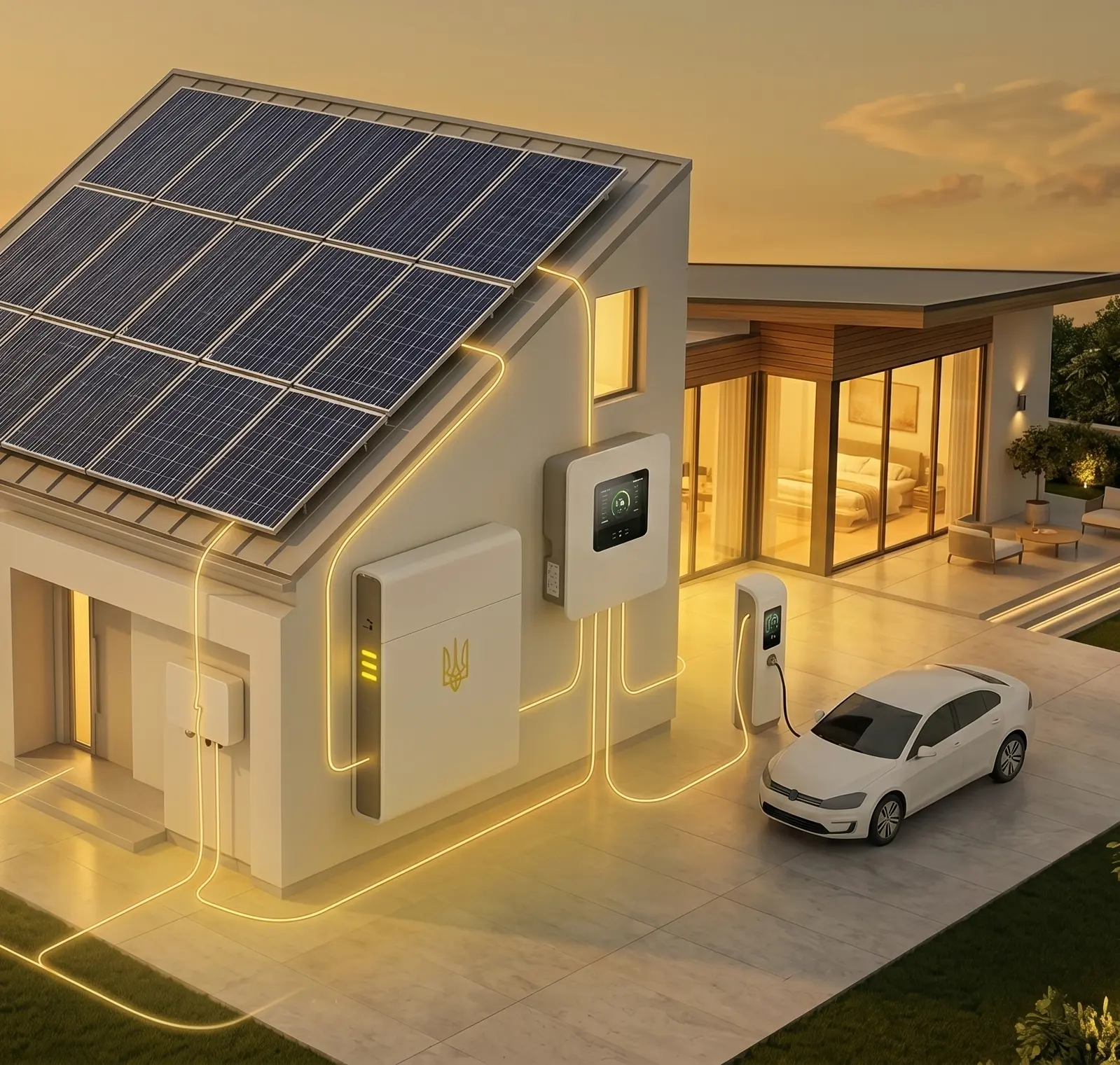 Гібридні сонячні електростанції: енергетична безпека та економія 24/7